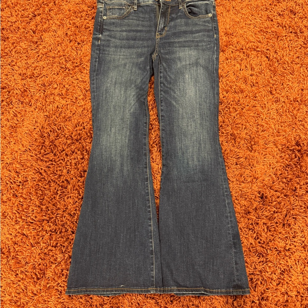 American Eagle Outfitters Dark Blue Flare Jeans
